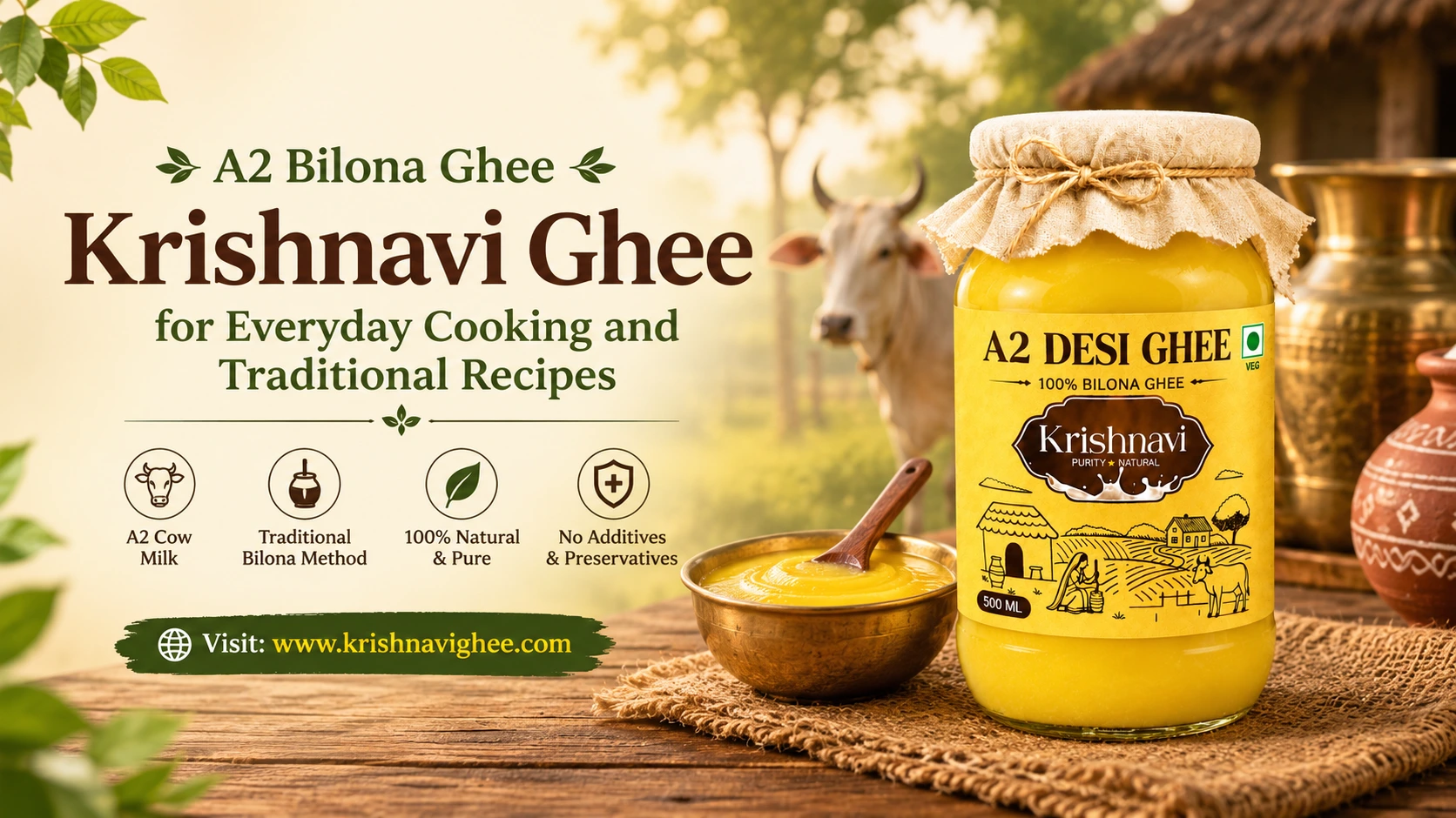 Krishnavi Pure Desi Bilona Ghee